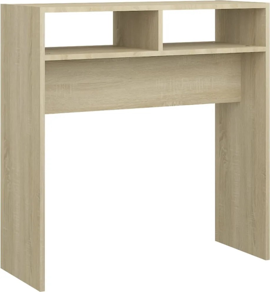 vidaXL sonoma tölgy színű szerelt fa tálalóasztal 78 x 30 x 80 cm