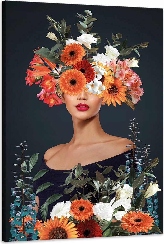 Vászonkép Emberek Virágok Modern Művészet 60x90 cm