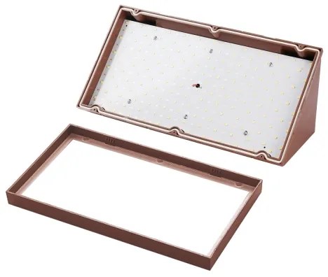 Brilagi - TRIANGLE kültéri LED fali lámpatest 20W/230V barna IP65