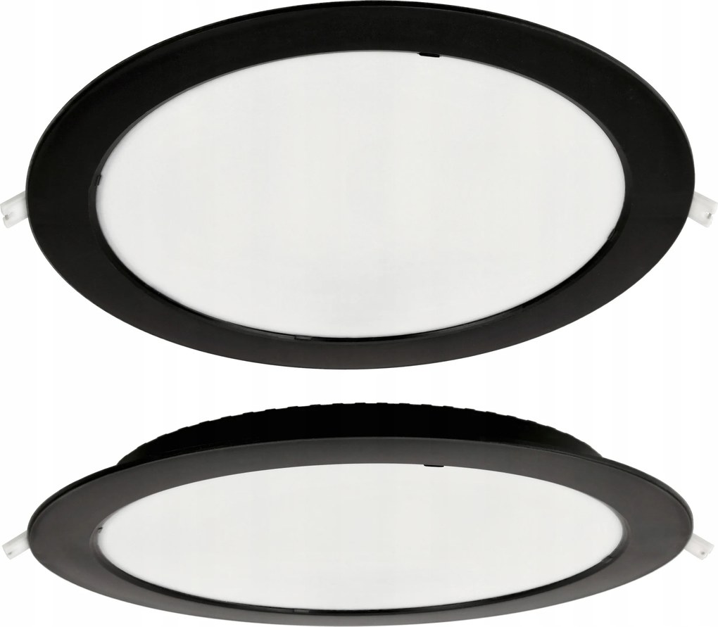 Plafon Led Mennyezeti Lámpa Süllyesztett 24W 2640lm 4000K Fekete