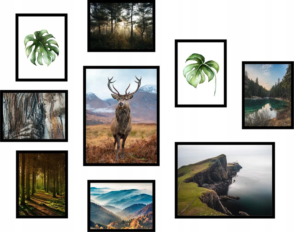 Szett 9db-os poszter szett otthoni nappaliba