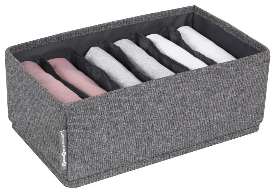 Drawer szürke rekeszes fiókrendszerező, 16,5 x 11 cm - Bigso Box of Sweden