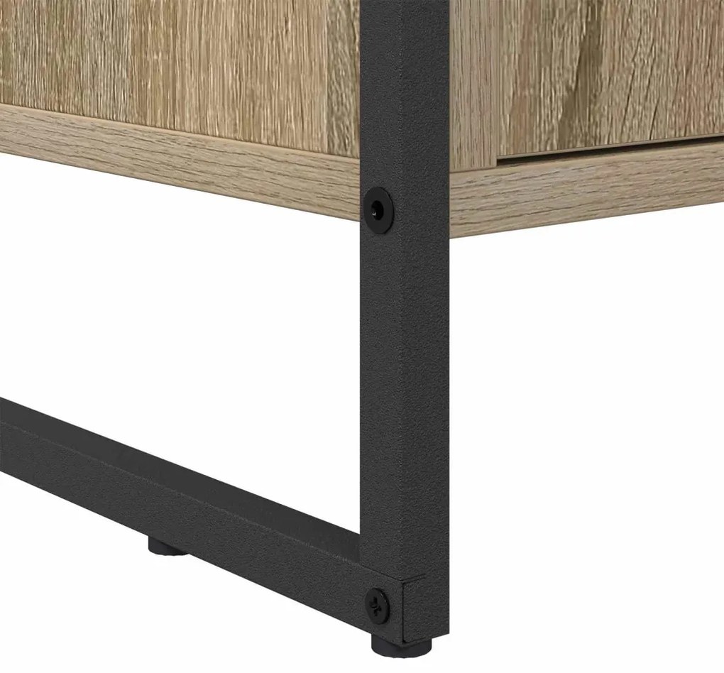 Cipőszekrény tárolóval ajtóval Sonoma 79 x 36 x 100 cm Faanyag