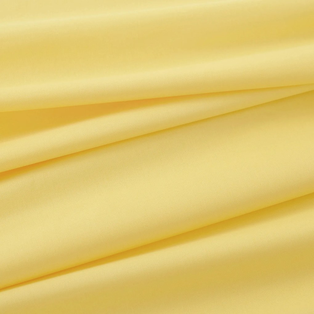 Goldea pamut gumis lepedő - sárga 180 x 200 cm