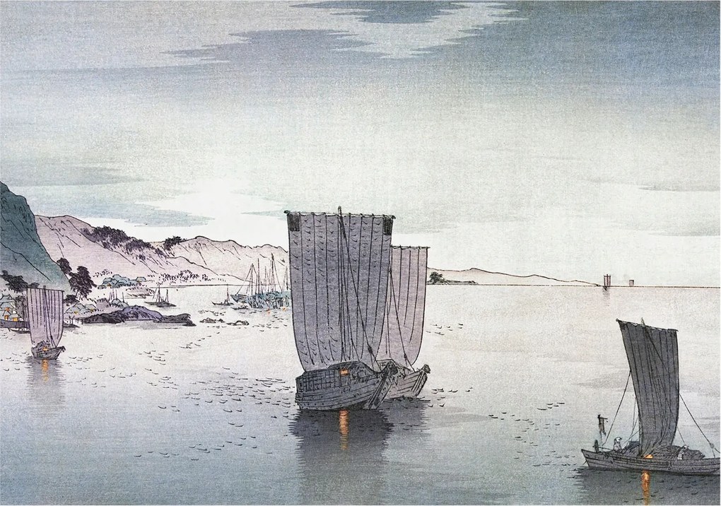 Fotótapéta Flizelin Fali szett Vitorlás táj 208x146 ragasztóval