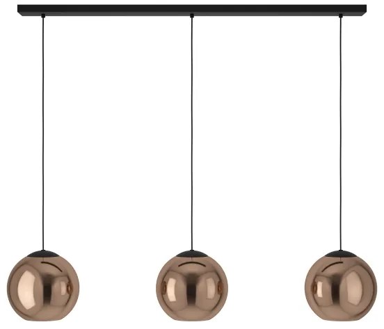 Eglo 390095 - Csillár zsinóron CORDOBA 3xE27/40W/230V réz