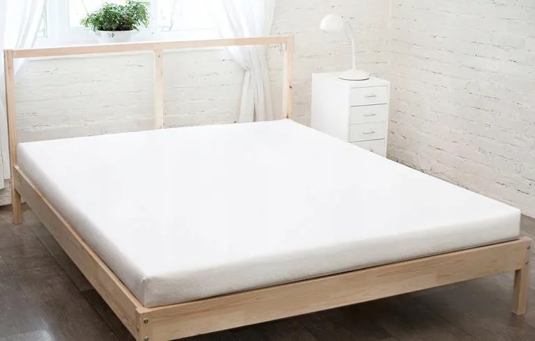 Gumis jersey lepedő 90 x 200 fehér