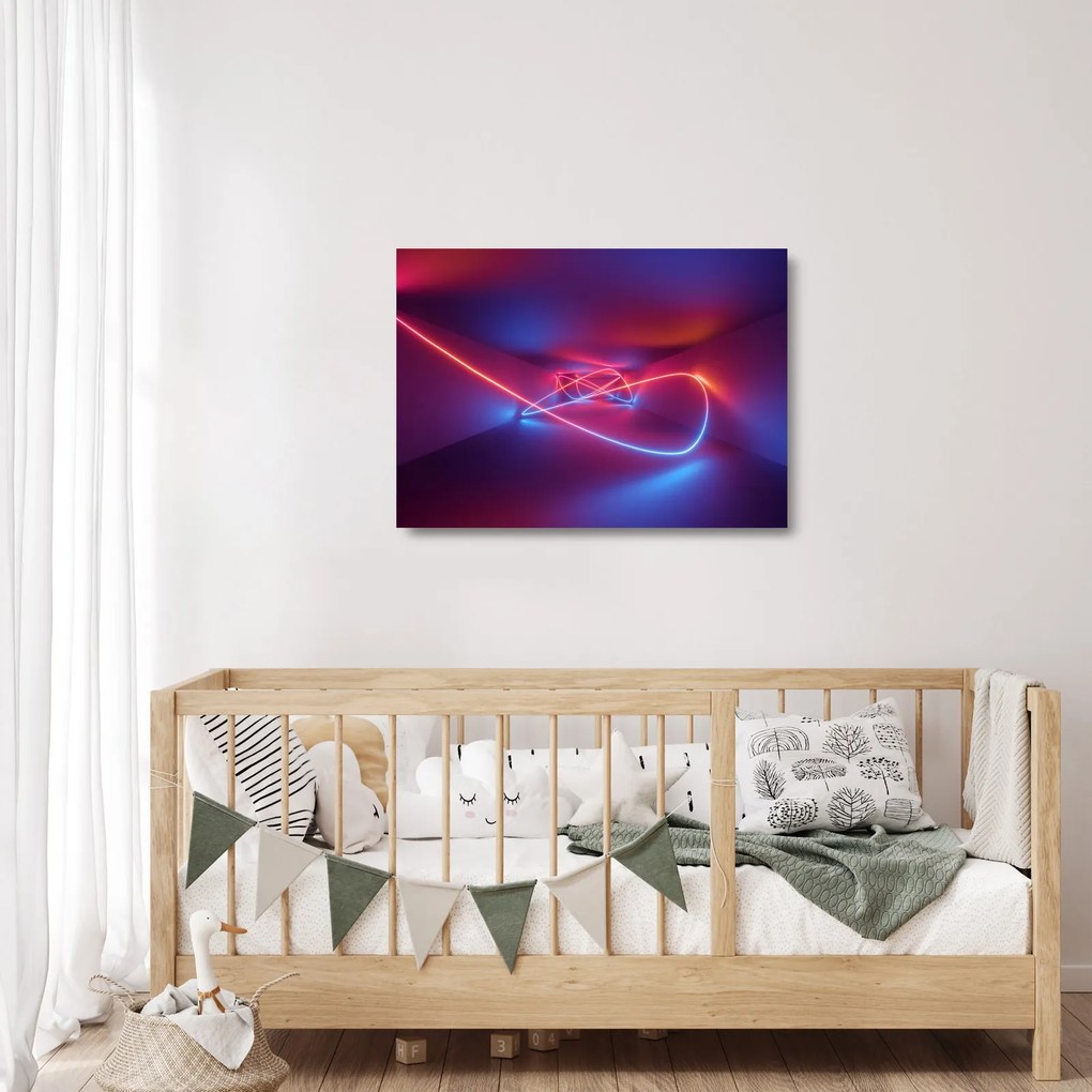 A modern absztrakció képe (üvegen) (70x50 cm)