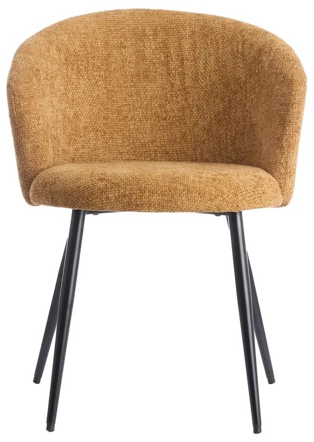 Okkersárga fém étkezőfotel szett 2 db-os Radaja – Light & Living