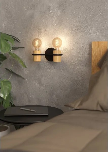 Eglo 43542 - Fali lámpa CHIEVELEY 2xE27/40W/230V