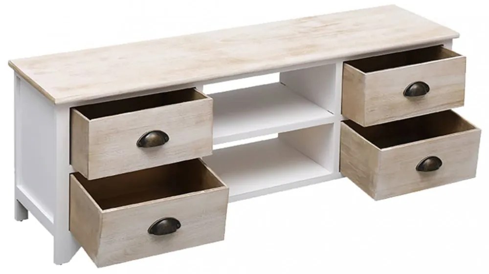 tömör császárfa TV-szekrény 108 x 30 x 40 cm
