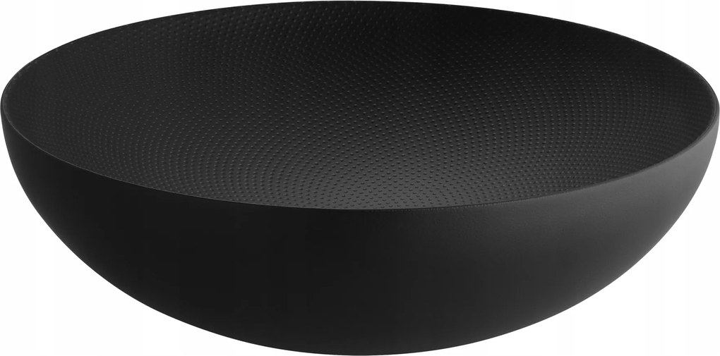 Alessi Double Duplafalú Tál 25 cm Fekete