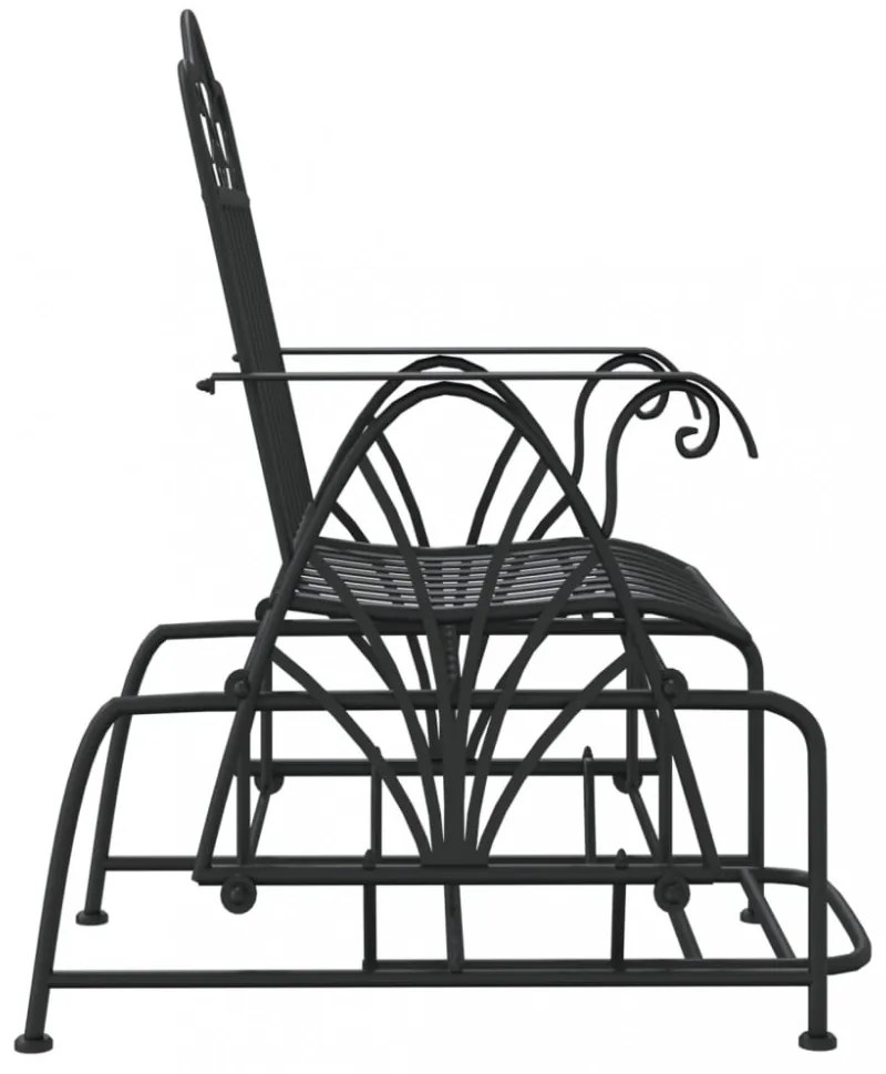 fekete acél hintapad 61 cm