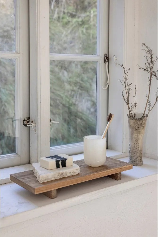 Krémszínű üveg fogkefetartó pohár Opal – Mette Ditmer Denmark