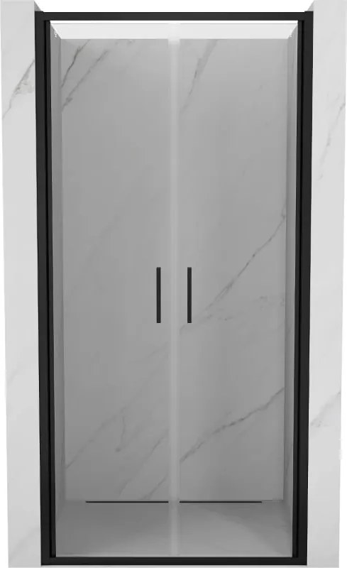 Mexen Exo kétszárnyú zuhanyajtó 100 cm, átlátszó, fekete - 814-100-000-70-00