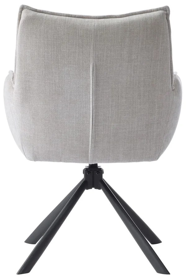 Krémszínű kárpitozott étkezőfotel szett 2 db-os Marilla – Unique Furniture