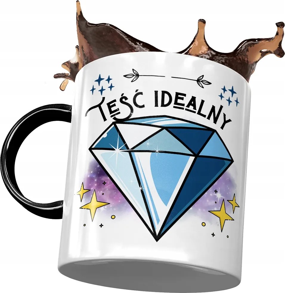 Fekete bögre apósnak Anyós ajándék fényképes nyomtatással