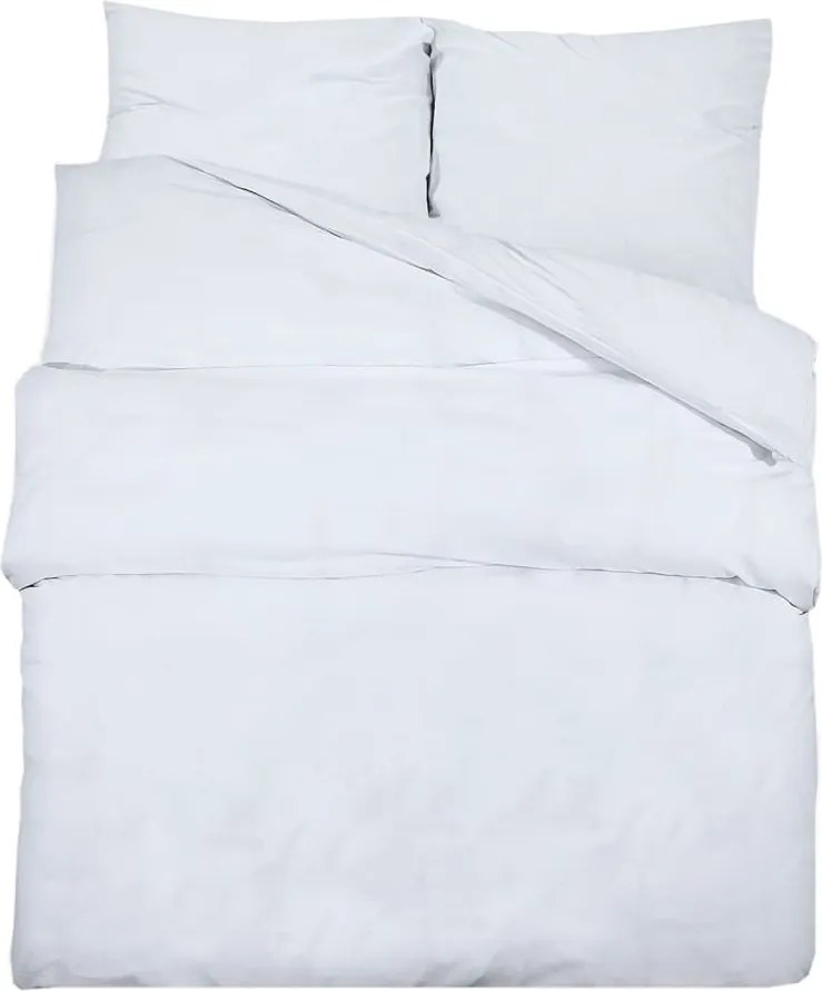 vidaXL fehér mikroszálas ágyneműhuzat-garnitúra 200 x 220 cm