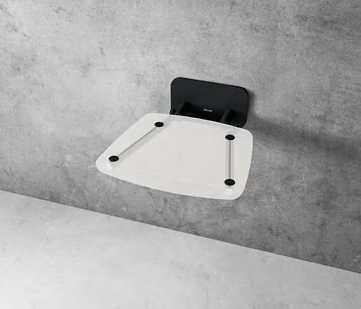 Ravak OVO B zuhanykabin ülőke lehajthatóátlátszó / fekete B8F0000059