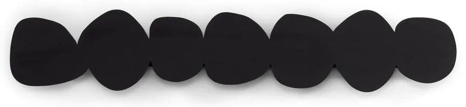 Fekete fém fali fogas polccal 80 cm Tumulo – Spinder Design