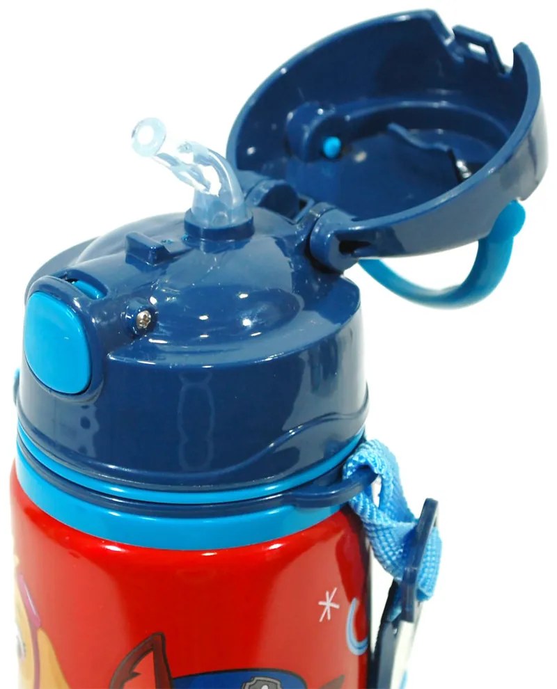 Mancs Őrjárat alumínium szívószálas kulacs akasztóval 600 ml