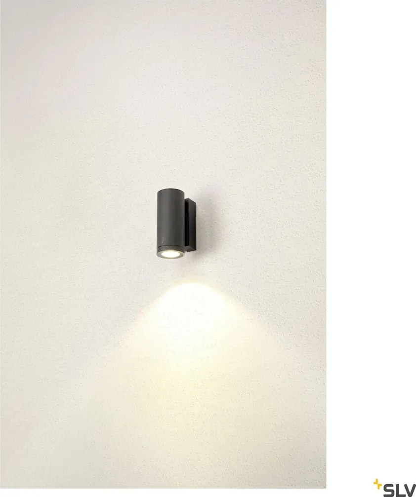 SLV 1003422 ENOLA ROUND Modern Kültéri Fali Lámpa Antracit, Átlátszó LED IP65