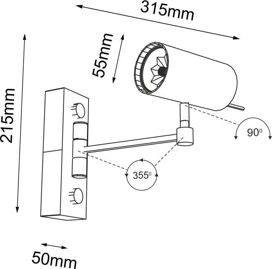 Antigo Fussa 2209 Spotlámpa 1x10W/GU10 4000K IP20