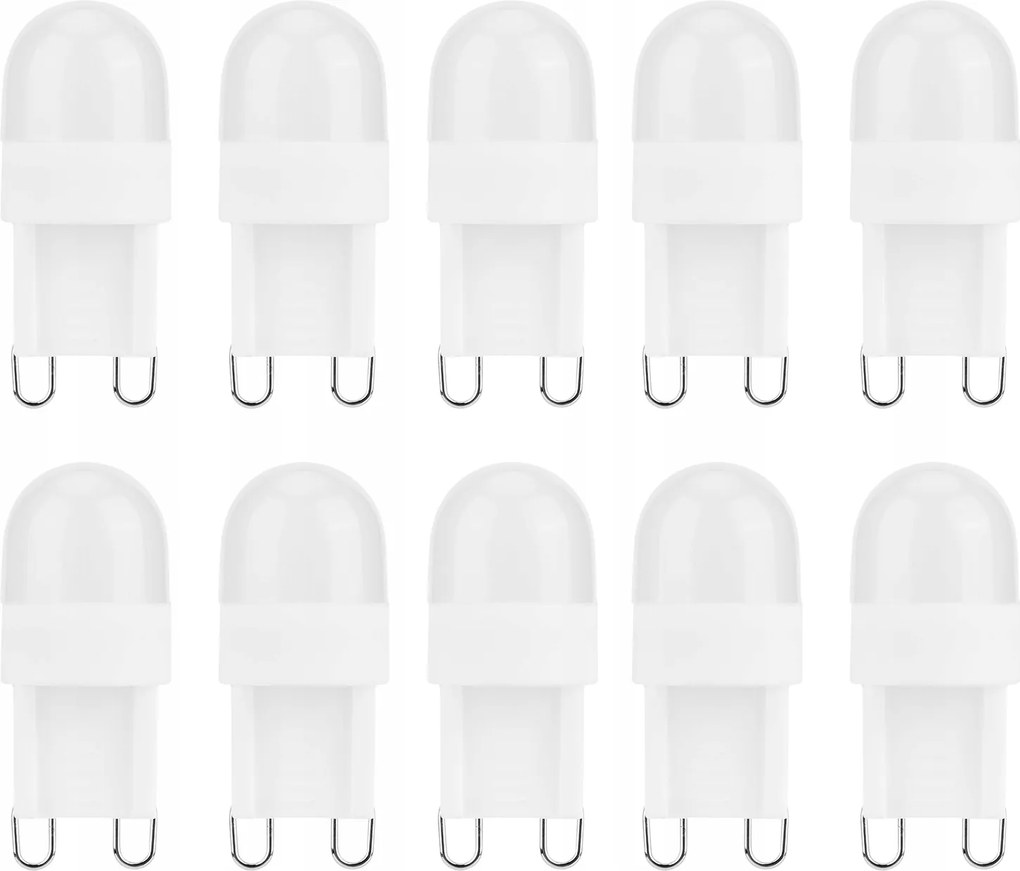 Led izzó G9 1,5 W Kis alap meleg fehér 10 db