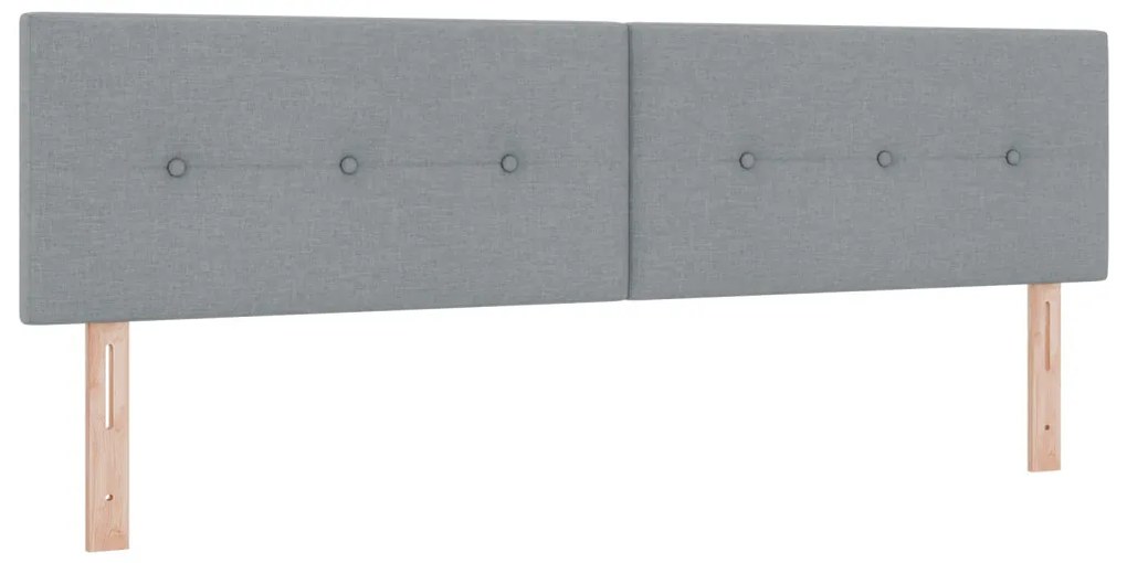 Boxspring Ágy Matrac Közép Szürke 180x200 cm Szövet