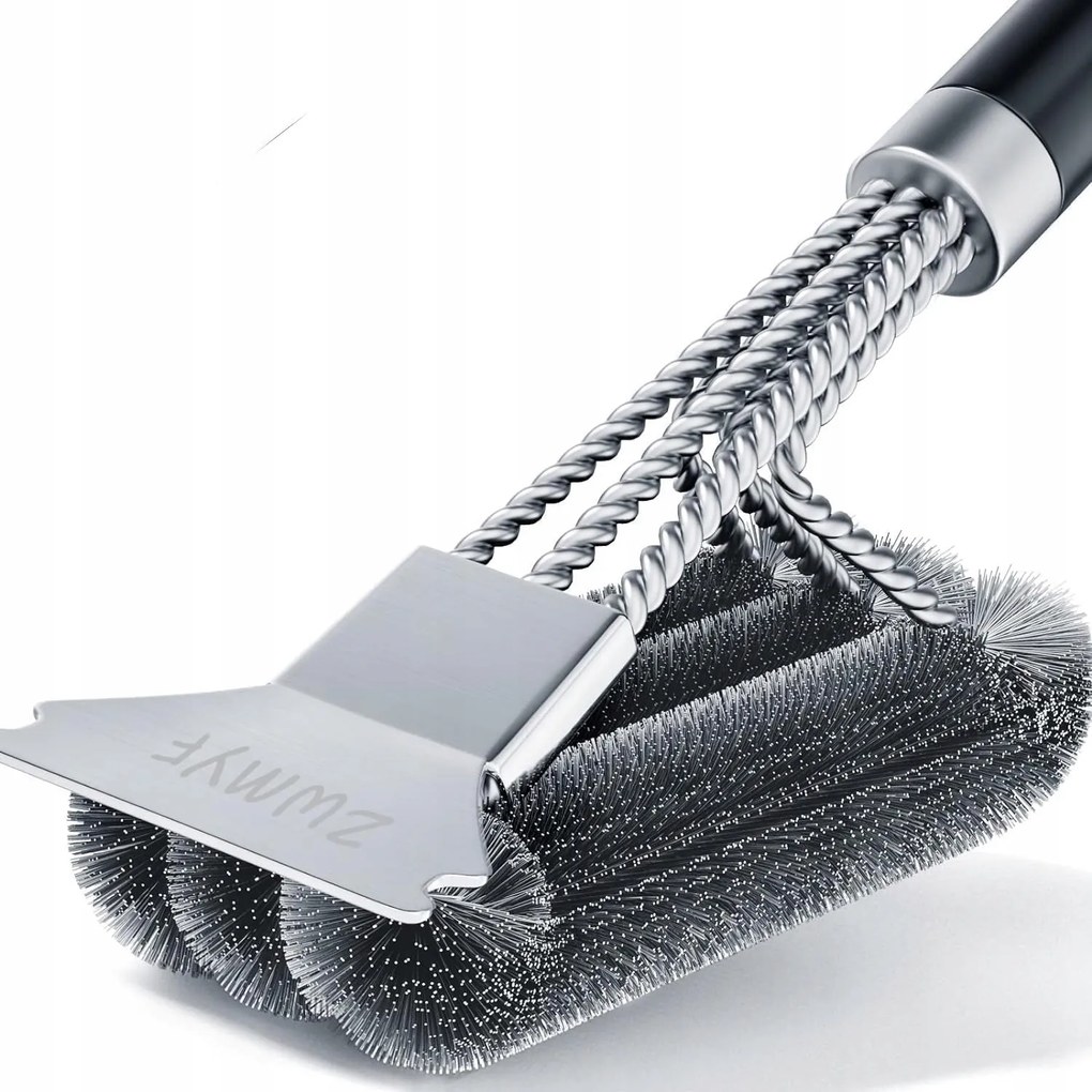 Kaparókefe Grillrács Tisztításához Acél 2in1