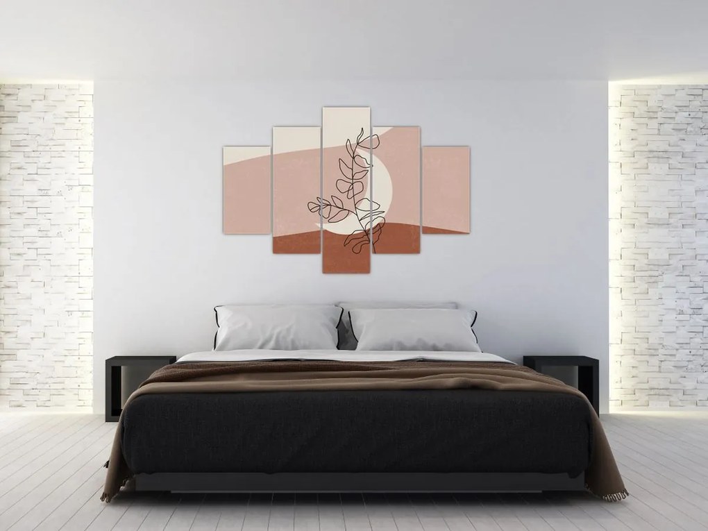 Kép - Boho levelek N⁰2 (150x105 cm)