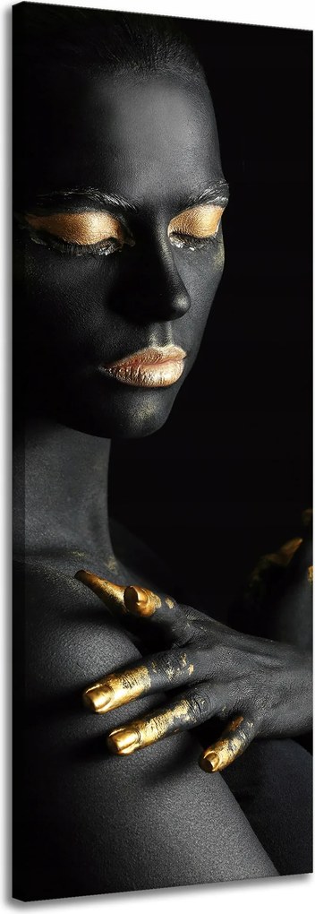 Vászonkép Nő Arany Elemek Művészet 40x120 cm Ideális ajándék