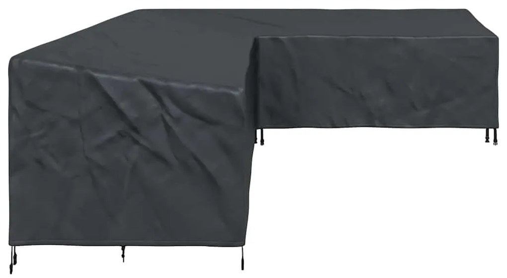 Kültéri bútorhuzat Fekete 330 x 255 x 80 cm 210D Oxford Szövet