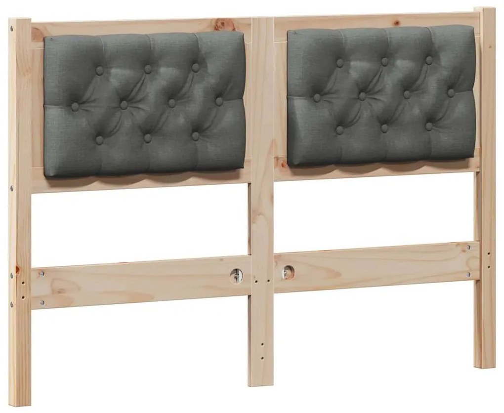 Fejtámla Egyéb barna és sötétszürke 120 cm Tömör fenyőfa