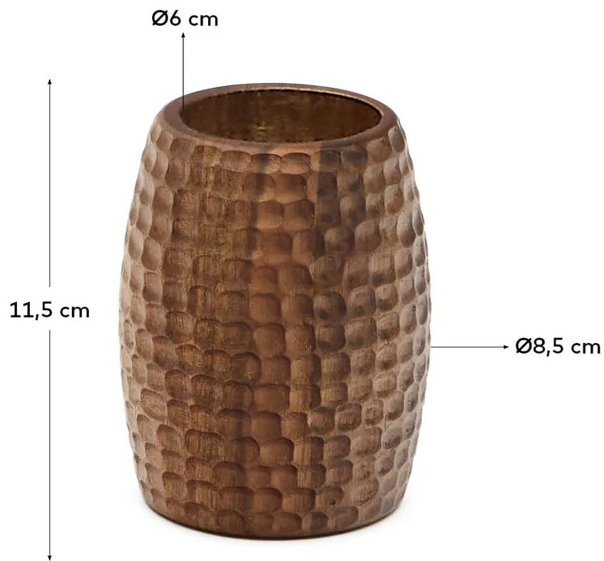 Barna fa fogkefetartó pohár Fraz – Kave Home