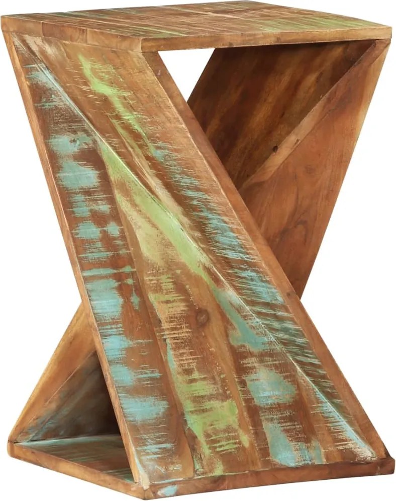 vidaXL tömör újrahasznosított fa kisasztal 35 x 35 x 55 cm