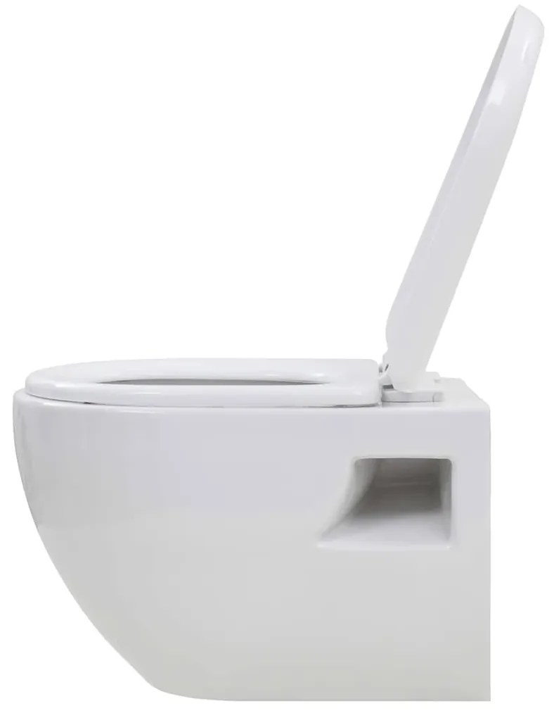 Fehér kerámia fali WC csésze