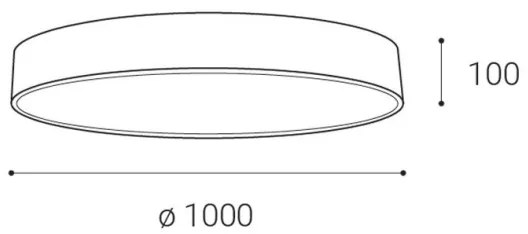 LED2 - LED Dimmelhető mennyezeti lámpa MONO LED/153W/230V 3000K/4000K fekete