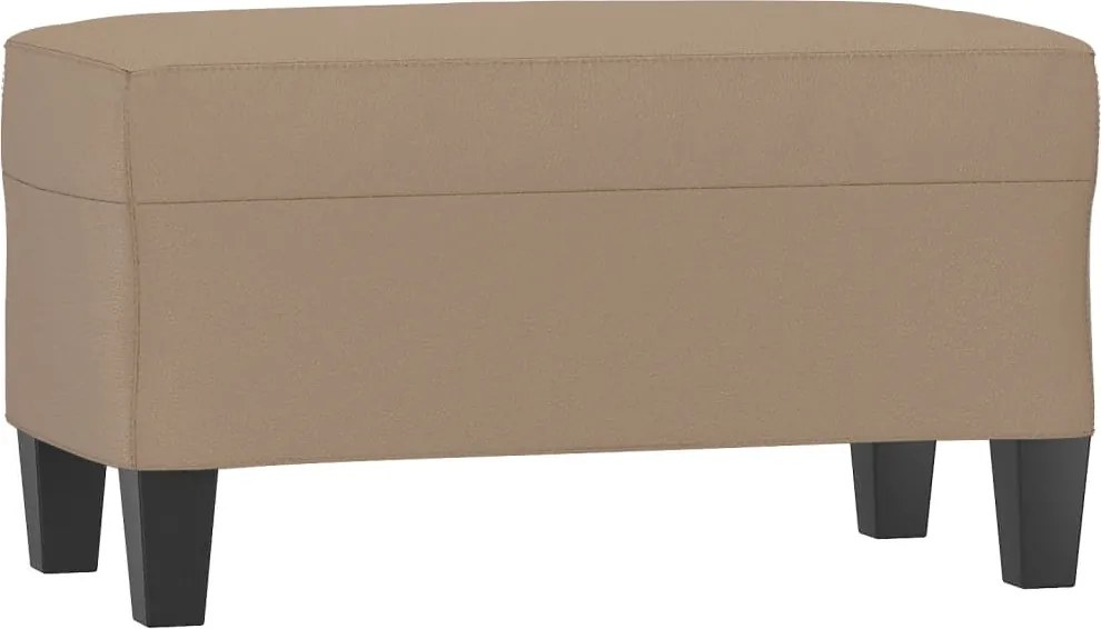 vidaXL kávészínű műbőr pad 70 x 35 x 41 cm
