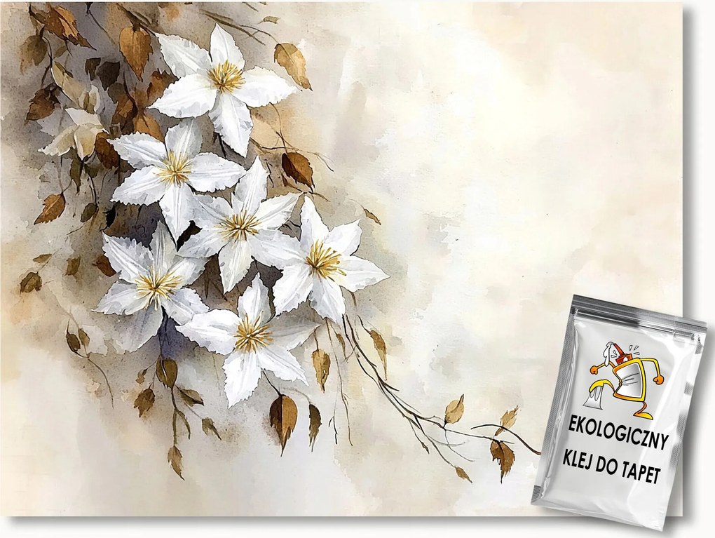 Fotótapéta Flizelina Természet Kert Virágok Klematis Klematisz 400x280 ragasztó