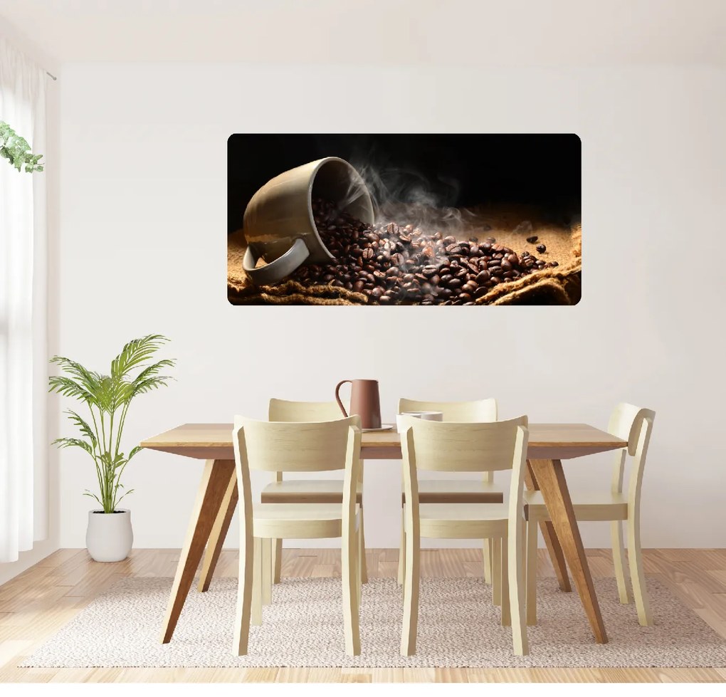 PIPPER. Öntapadós textiltapéta "Kávéscsésze"