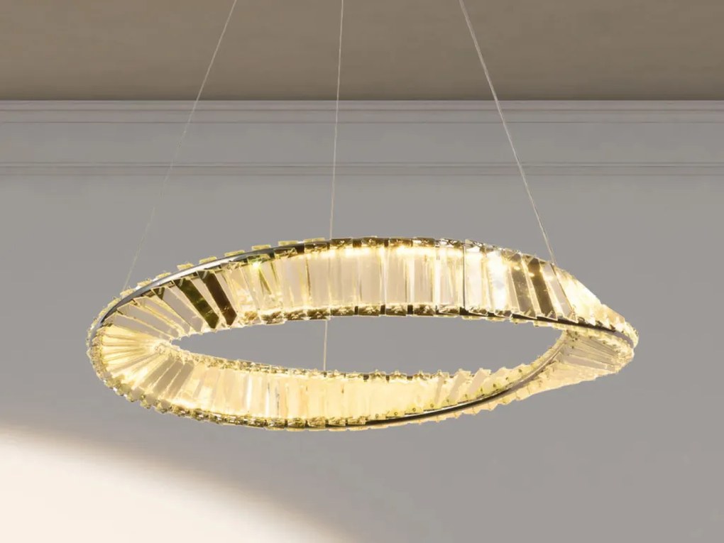 NEDES J6349-CH Kristály Függesztett Lámpa IP20