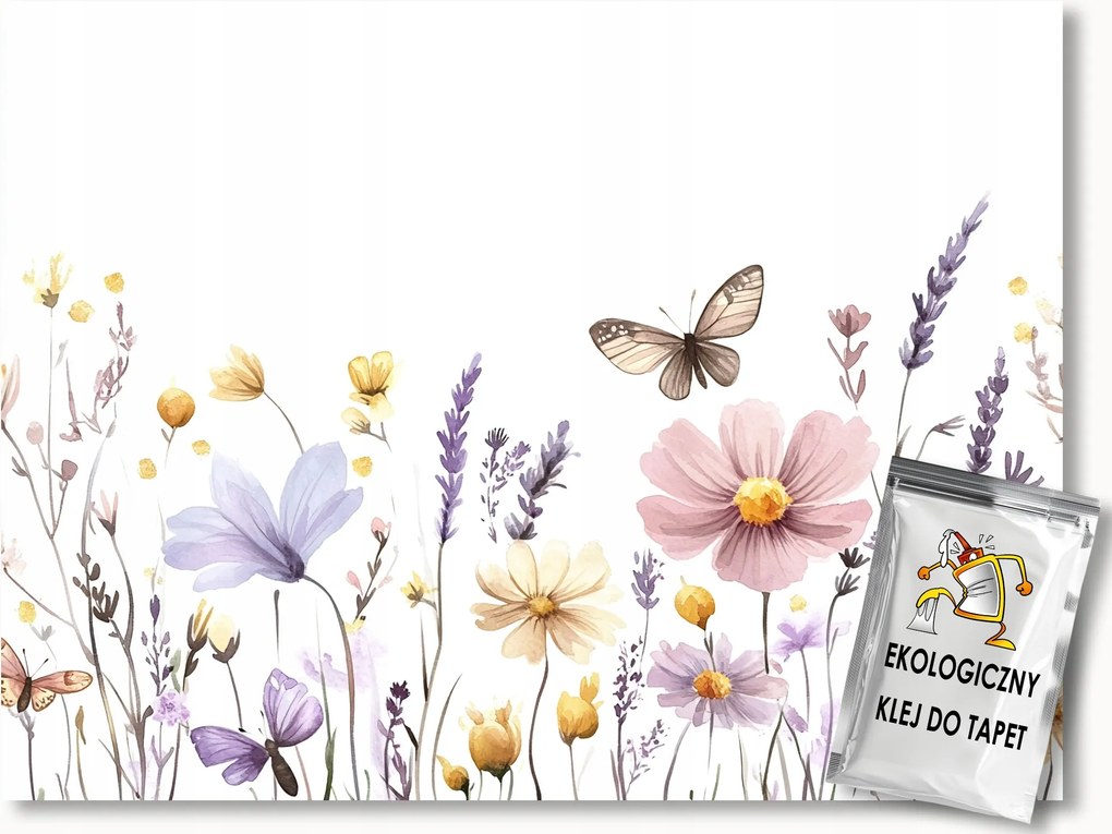 Fotótapéta Flizelina Tavasz Nyár Kert Rét Színes Virágok 152,5x104 ragasztó