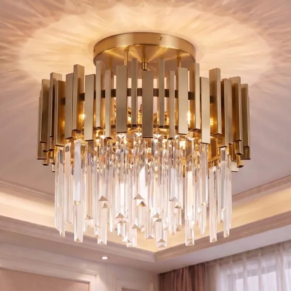 BRILAGI - Mennyezeti lámpatest VERVE 4xE14/40W/230V átm. 40 cm aranyszínű