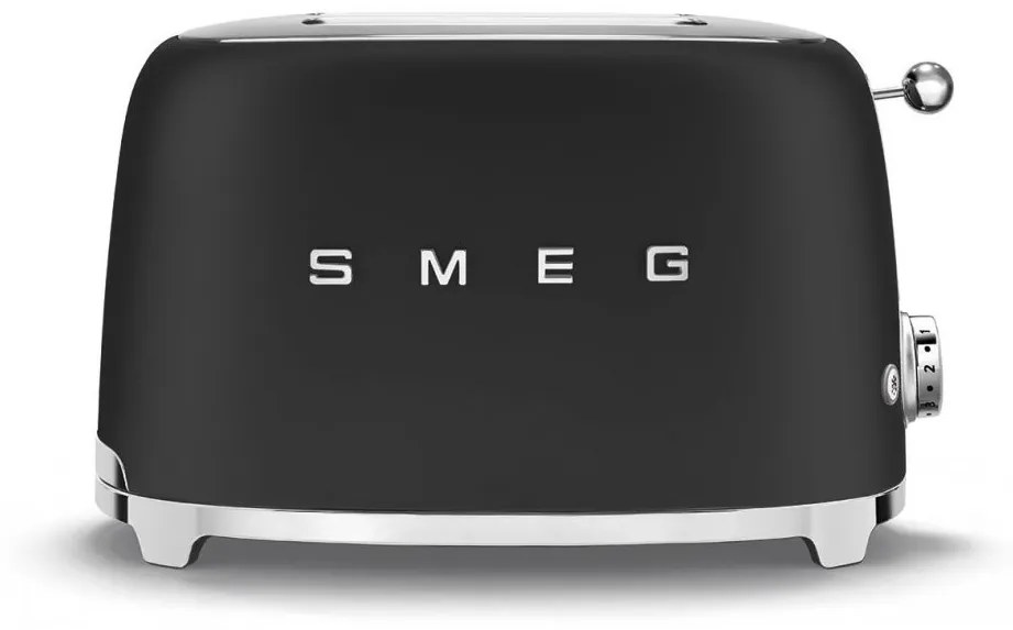 50-es évek Retro stílusú kenyérpirító P2 matt fekete 950W - SMEG