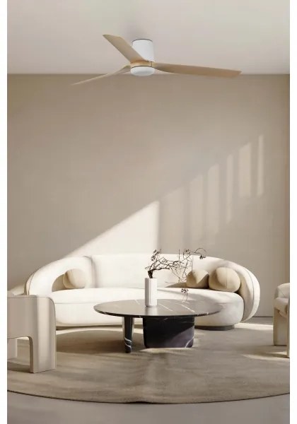 FARO 33829-Mennyezeti ventilátor PUNT TUB M barna/fehér átm. 130 cm + távirányítás