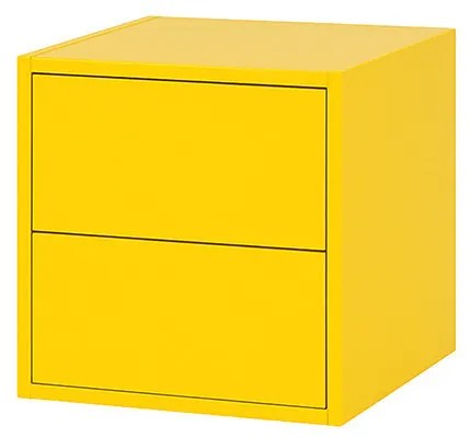 Boxie 2 fiókos fali szekrény 40x40x37 cm sárga