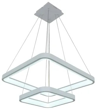 Brilagi - Dimmelhető LED csillár, kábelre függesztett FALCON SLIM LED/78W/230V 50x50 cm fehér + távirányító