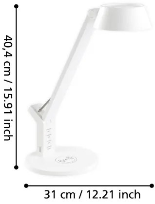 Eglo 99831 - LED Dimmelhető érintős asztali lámpa BANDERALO LED/4,8W/230V fehér