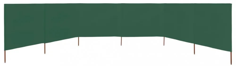 zöld szövet 6-paneles szélfogó 800 x 160 cm